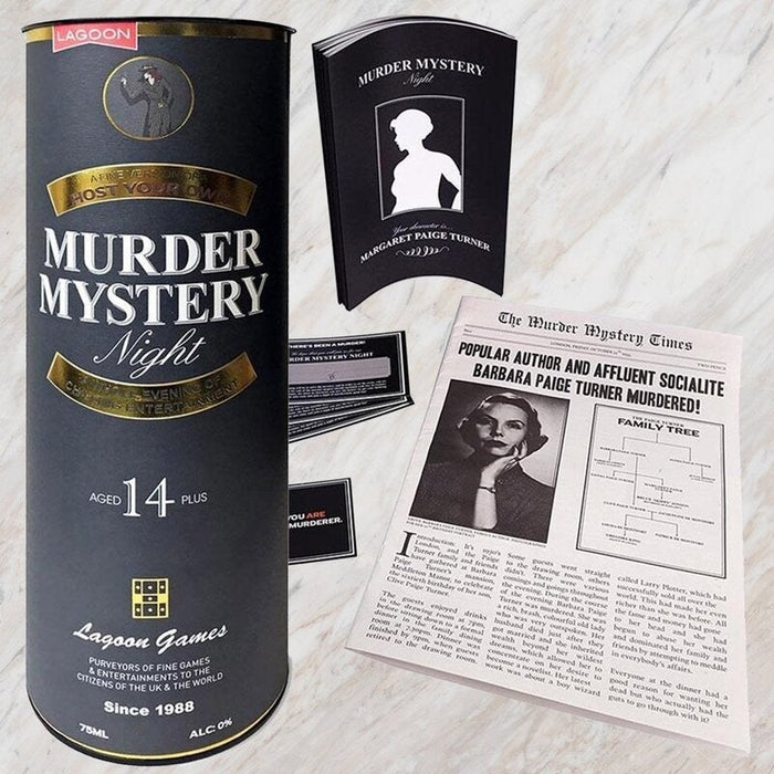 Murder Mystery Party Game Gift Ages 14 + DIY Murder Mystery Night Party Game