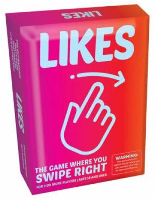 Likes Card Game  18+ The Fantastic Factory Swipe Right, Tinder Card Party Game