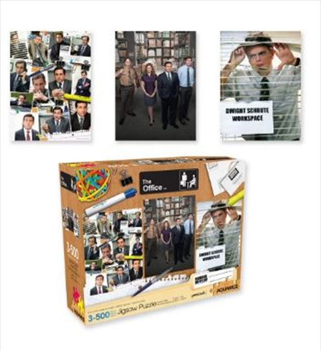 Office 500pc x 3 Puzzle Set Aquarius The Office Puzzle 500pc 3 In The Assortment Official Merchandise