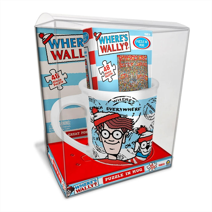 Where's Wally Puzzle In Mug 48pc  Jigsaw Puzzle & 9cm Mug Kids y 27.5x9.5cm