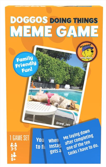 Dogs Doing Things Meme Game 3-5 Players, Family Friendly Fun! Ages 8+