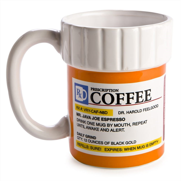 Prescription Coffee Mug  Medicine Pill Container Office Tea Cup Novelty Gift