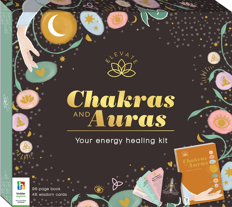 Elevate: Chakras and Auras Kit 48 Chakra Wisdom Cards 96-page Book Increase Your Energy Flow