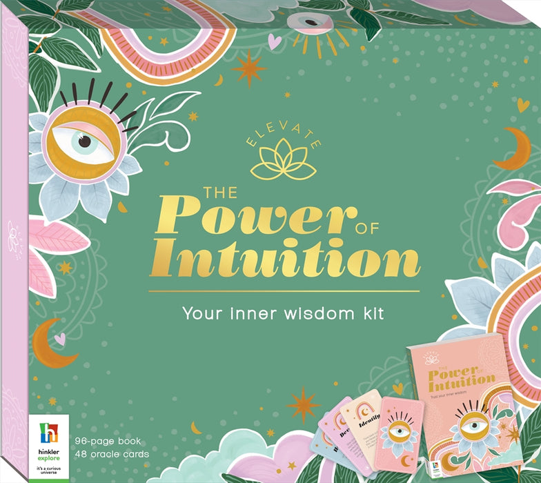 Elevate: The Power of Intuition Kit 48 Oracle Cards  96-page Book Increase Your Energy Flow