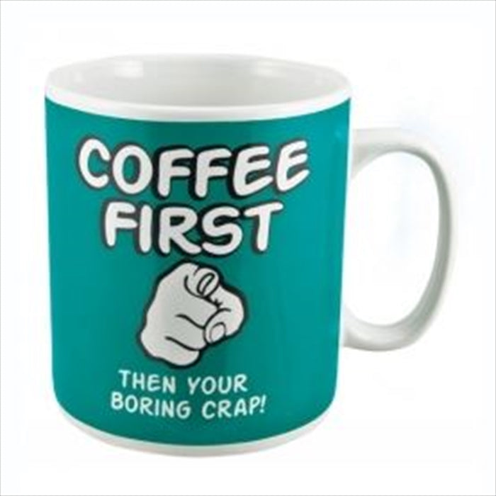Coffee First Giant Mug Tea and Coffee Mug Home Office Best Gift  Tea Cup Novelty Gift