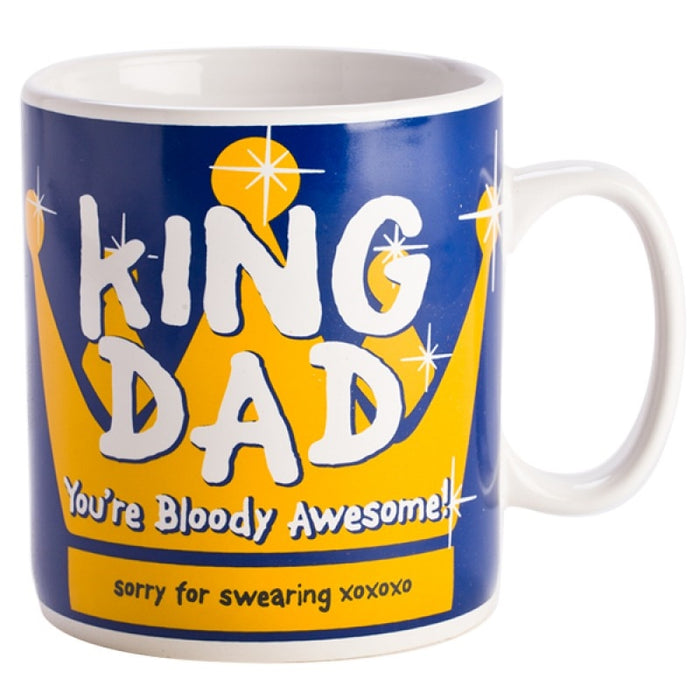 King Dad Giant Mug Tea and Coffee Mug Home Office Best Gift  Tea Cup Novelty Gift