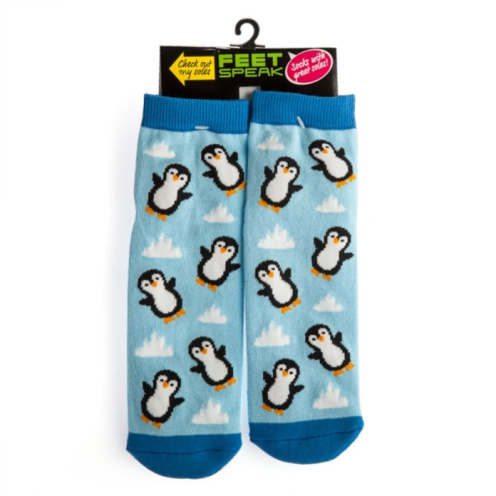 Penguin Feet Speak Socks Penguin Socks One Size Ladies Men Slippers Gift Funny Novelty Animal