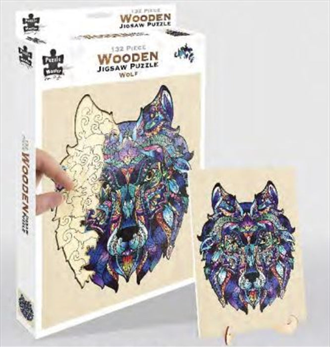 Wolf 132 Piece Wooden Puzzle Jigsaw Puzzle Kids Adult Toy Gift  132pc