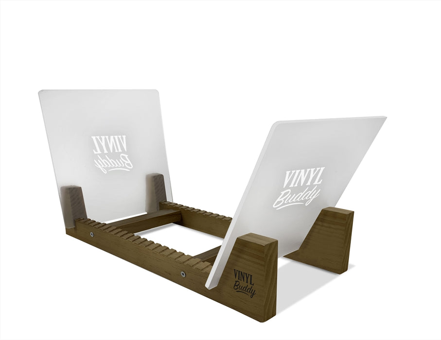Vinyl Album Desk Rack Oak Storage Holder Desktop Album Storage Display Rack