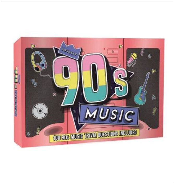 Totally 90's Music Trivia Board Game Throwback Trivia Nostalgic Music TV Film Retro Quiz