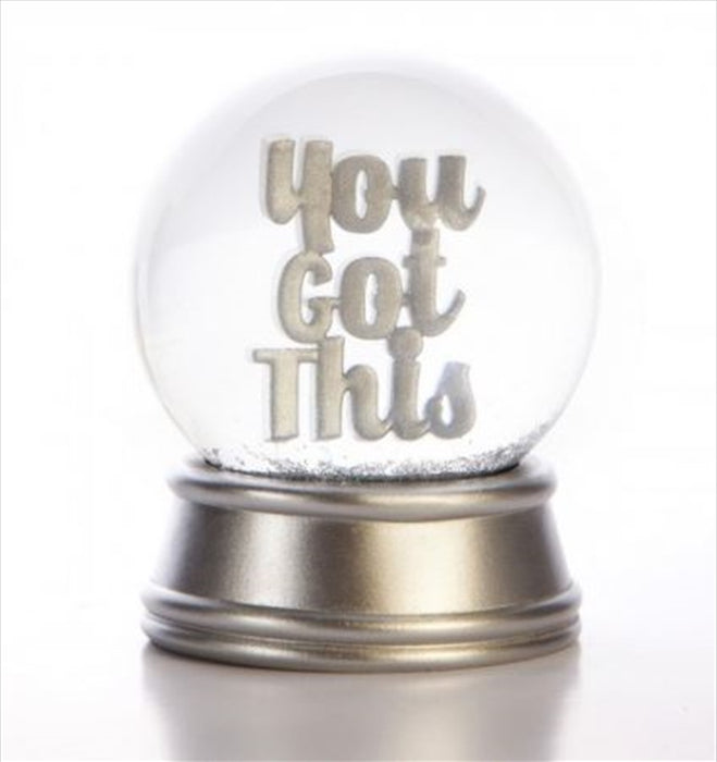 You Got This Glitter Ball Glamorous Shining Snow Globe Home Office Decorative Desk Accessory Best Gift
