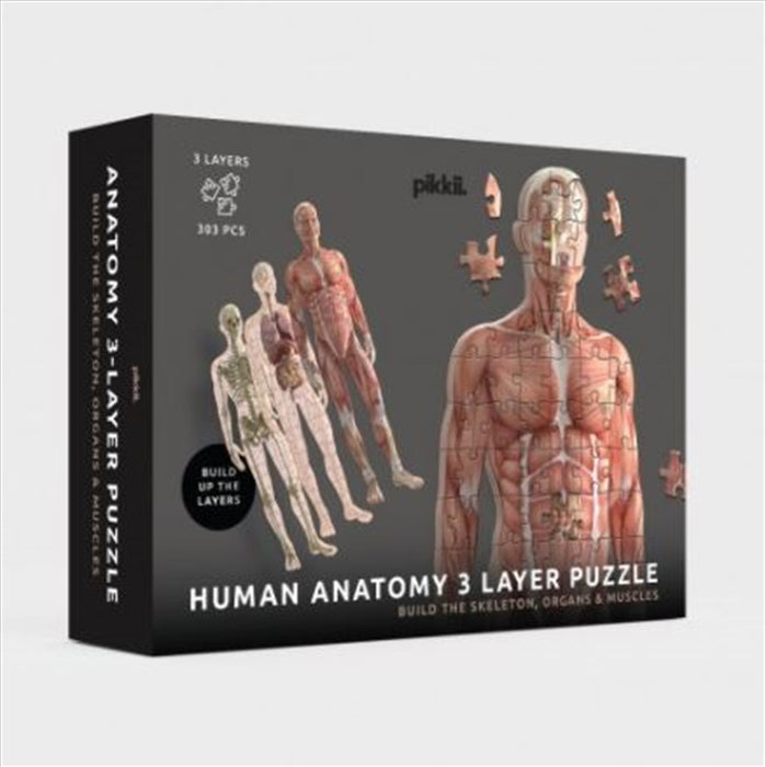 Human Anatomy 3 Layer Puzzle Jigsaw Puzzle For Kids Novely Gift Toy Fun