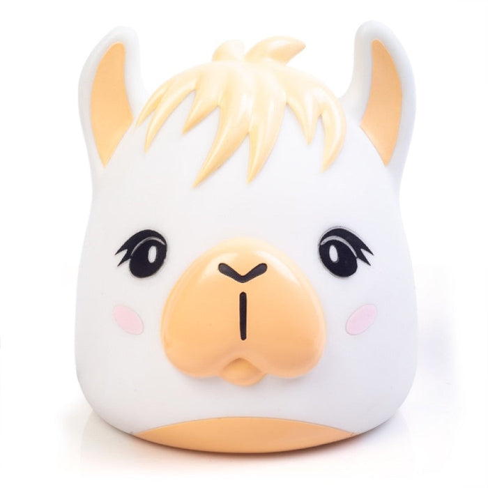 Smoosho's Pals Alpaca Table Lamp Kids Bedroom LED Night Light Soft Warm Glow Toy Gift