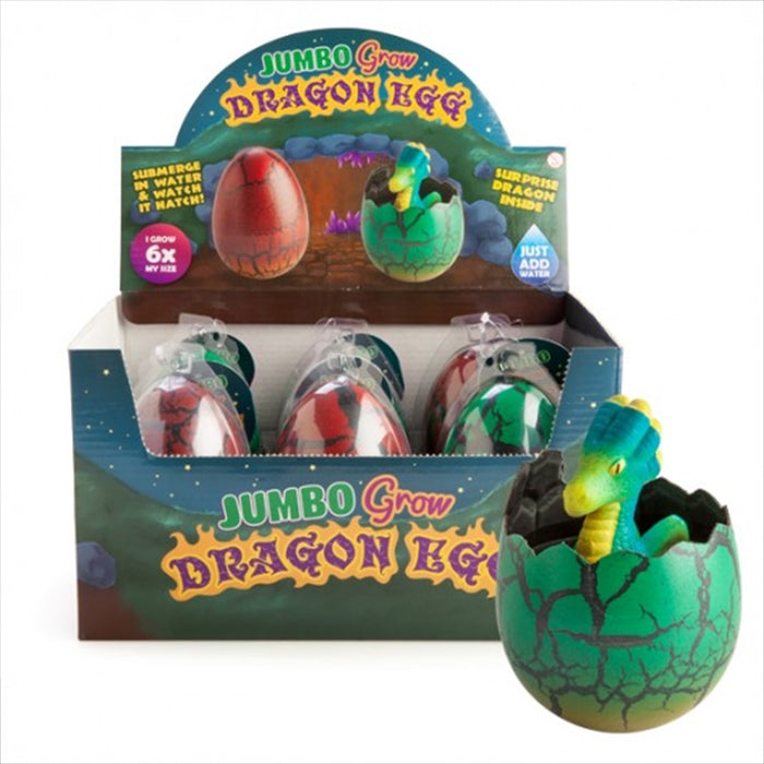 Jumbo Grow Dragon Egg  Novelty Childrens Novelty Gift Toy Just Add Water Kids Fun (SENT AT RANDOM)