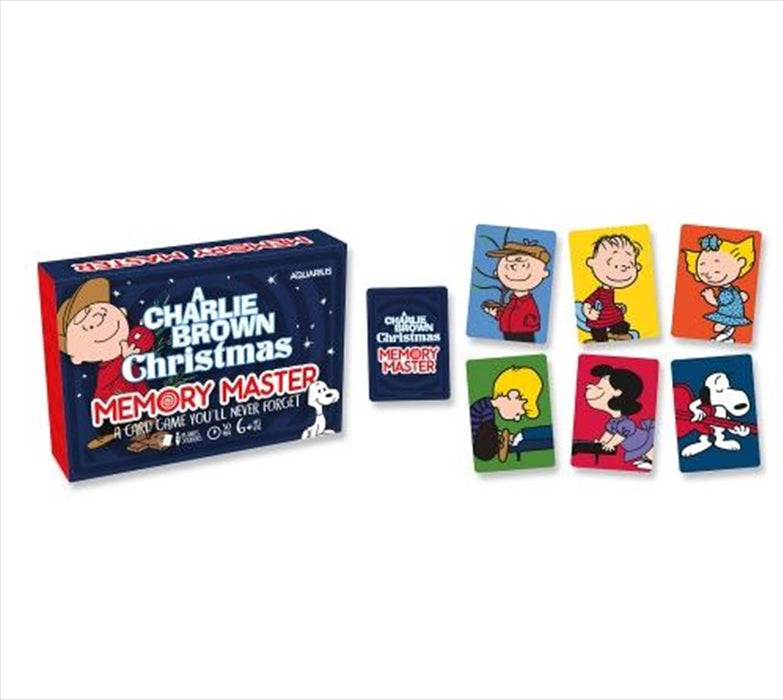 Peanuts Memory Master Card Game Memory Master A CHARLIE BROWN CHRISTMAS Peanuts Card Game 4 Players