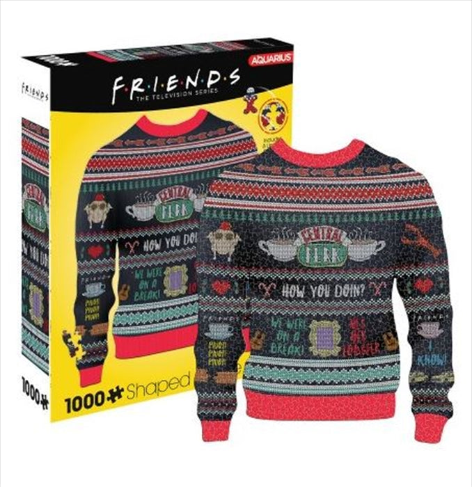 Friends Ugly Sweater Shaped Puzzle 1000 Piece Jigsaw Puzzle Kids Fun Adult Toy Gift 1000pc