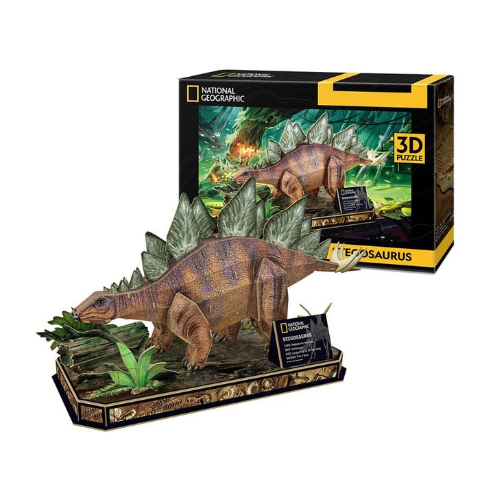 Stegosaurus 3d  62pcs  Puzzle: 3d National Geographic 62pc