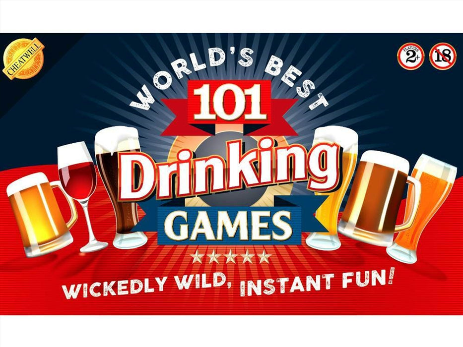 Brand New & Sealed World’s Best 101 Drinking Games Set - 2016, Cheatwell Games