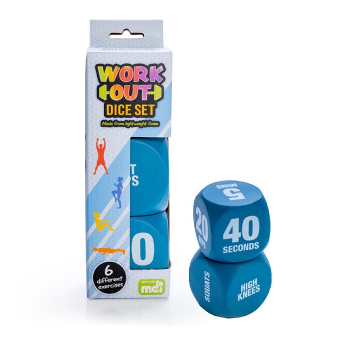 Workout Dice Set Of 2  Variety And Fun Numbers of Reps and Minutes Types of Exercises
