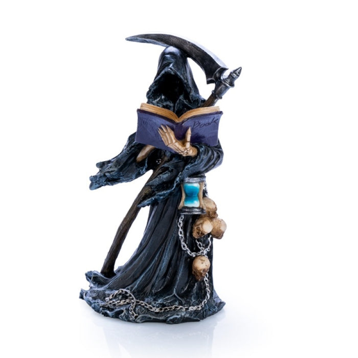 Grim Reaper Reading LED Light Halloween Decoration