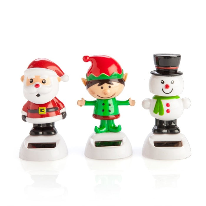 Christmas Character Solar Dancer Fun Solar Powered Flip Flap Car Home Desktop Swing Toy (SENT AT RANDOM)
