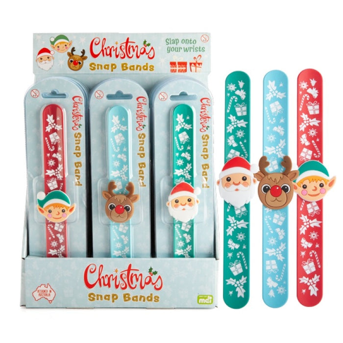 Christmas Snap Band (SENT AT RANDOM) Bracelet: Snap Band Gift Kids