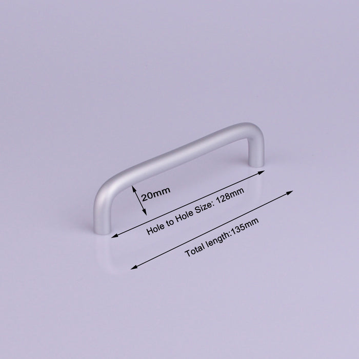 Aluminium Kitchen Cabinet Handles Drawer Bar Handle Pull 128mm