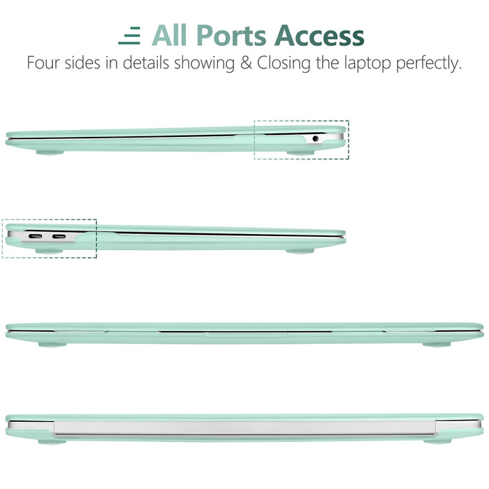 MacBook Air 13 Inch Case 2020 2019 2018, A1932, A2179, A2337 Shell Case Keyboard Cover Green