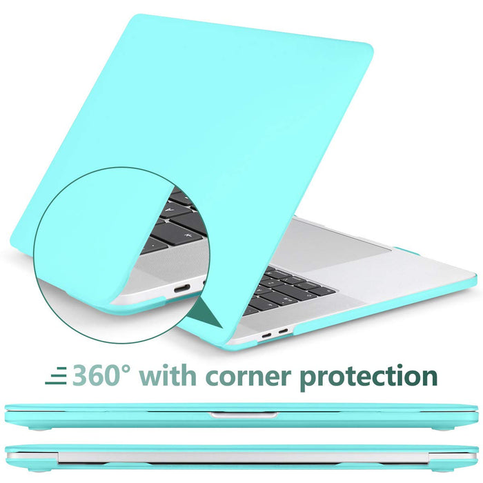 Turquoise MacBook Pro 13 Inch Case 2016-2023 M1 M2 A2338 A2289 A2251 A2159 Hard Shell Case Keyboard Cover