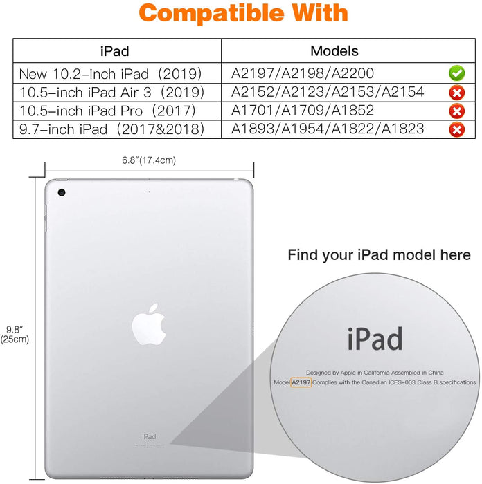 IPad 10.2 2019 7th Pencil Holder Slim Smart TPU Soft Case Green