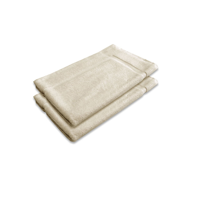 800GSM Set of 2 Cotton Bath Mat Linen  45 x 75 cm 100% Cotton