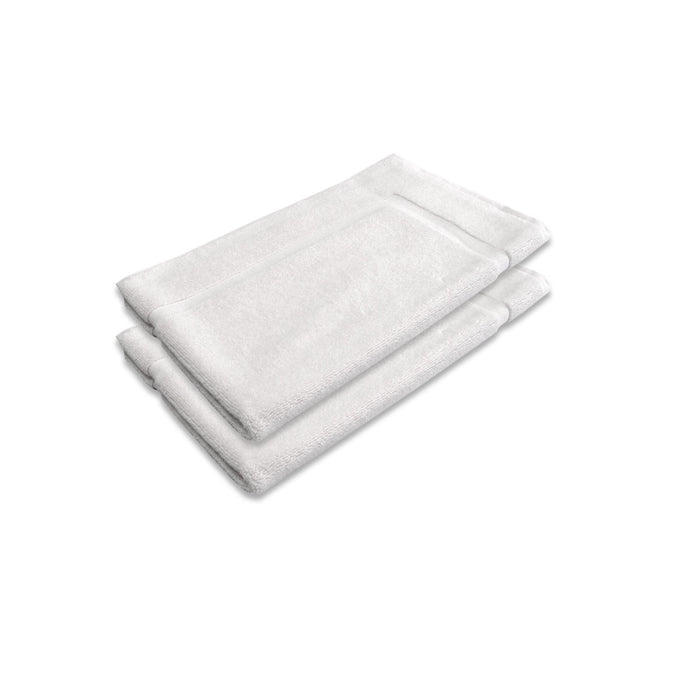 800GSM Set of 2 Cotton Bath Mat White  45 x 75 cm 100% Cotton