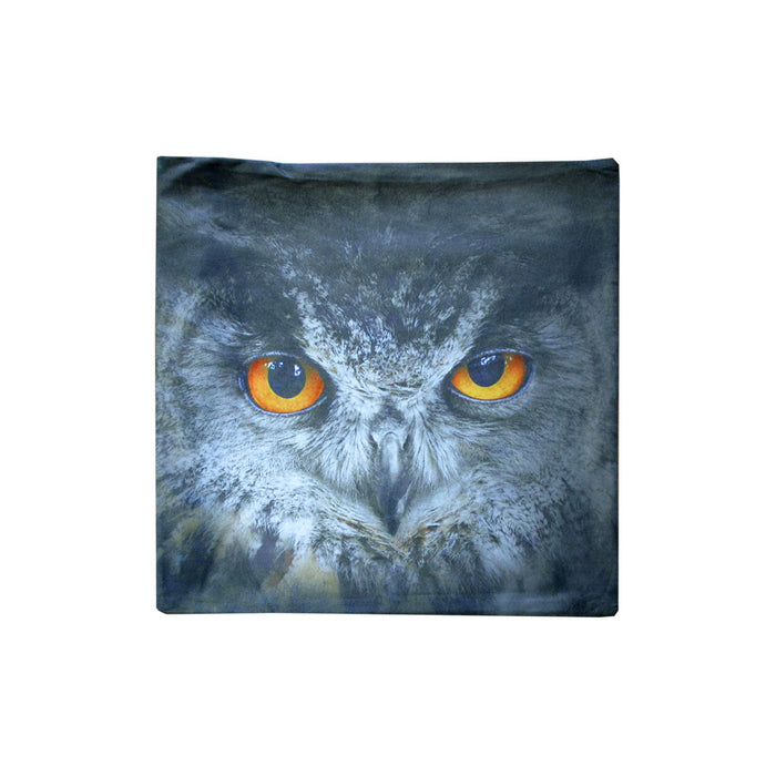 Black Owl Square Animal Printed  Cushion Cover 43 x 43 cm