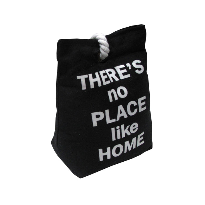 Door Stop Bag Black Text Quotes Print 18 x 11 x 8 cm Approx 0.98kg