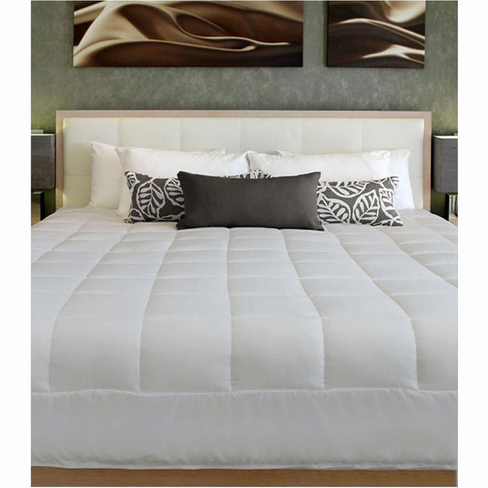 2 in 1 Cushion Quilt Pad Grey Single 140 x 210 cm / 45cm x 45cm Machine Washable