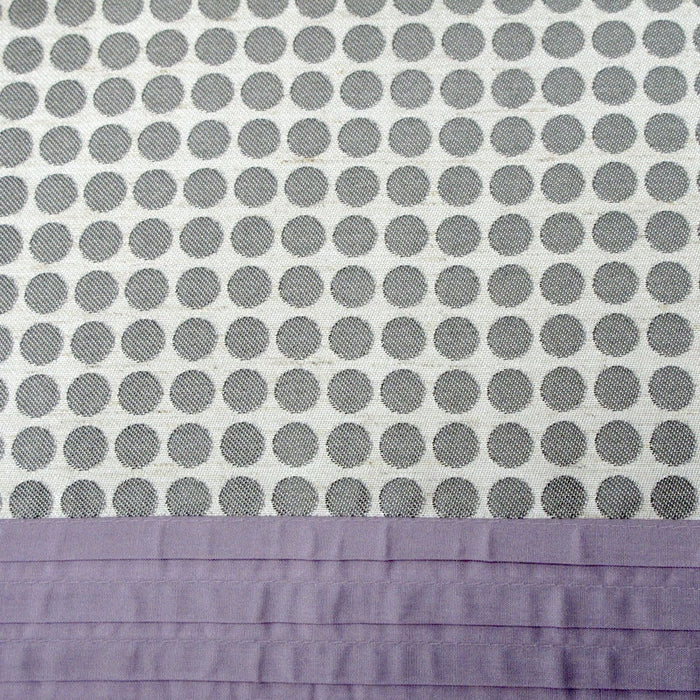 Brie Lilac Grey Quilt Cover Set Polyester Cotton 210 cm x 210 cm QUEEN