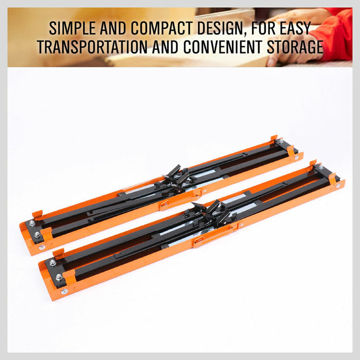 2Pack Mastercraft Sawhorse Metal Folding Non-slip Surface Saw Horse 120KG Capacity