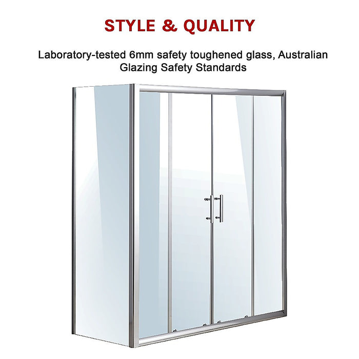 1700 X 700 Sliding Door Safety Glass Shower Screen By Della FrancescaHigh Quality
