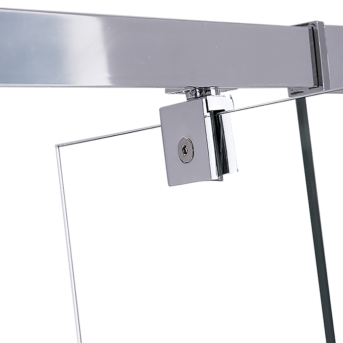 Adjustable Semi Frameless Shower Screen (82~90) x 195cm Australian Safety GlassHigh Quality