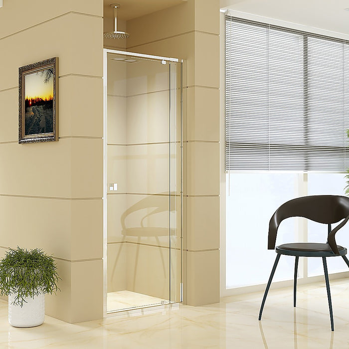 Adjustable Semi Frameless Shower Screen (74~82) x 195cm Australian Safety GlassHigh Quality