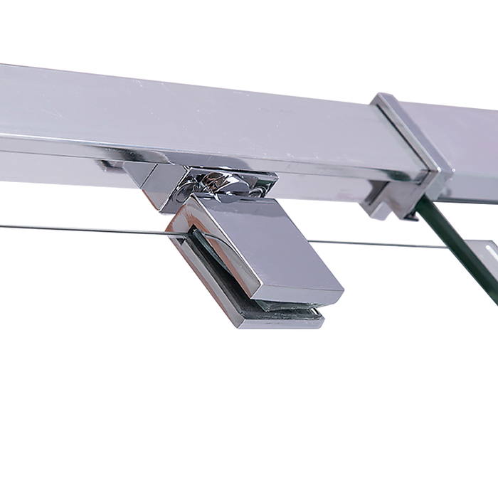 Adjustable Semi Frameless Shower Screen (74~82) x 195cm Australian Safety GlassHigh Quality