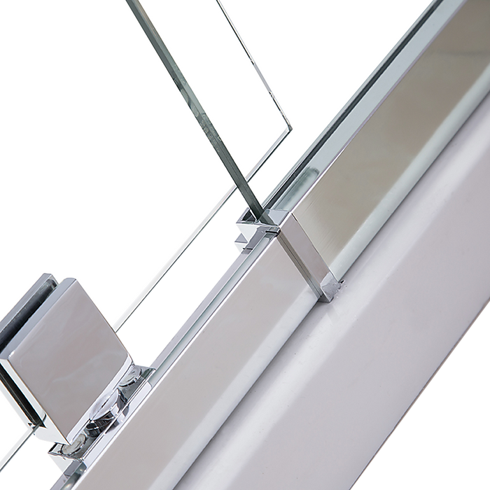 Adjustable Semi Frameless Shower Screen (74~82) x 195cm Australian Safety GlassHigh Quality