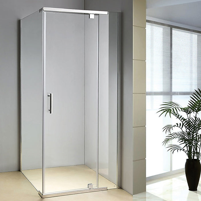 Shower Screen 1000x700x1900mm Framed Safety Glass Pivot Door By Della FrancescaHigh Quality