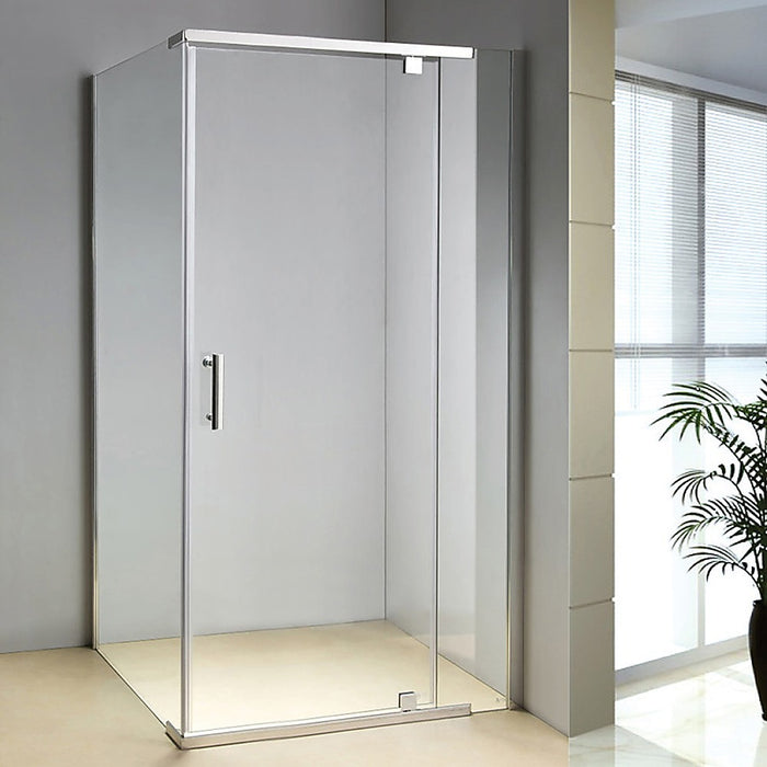 Shower Screen 1200x700x1900mm Framed Safety Glass Pivot Door By Della FrancescaHigh Quality