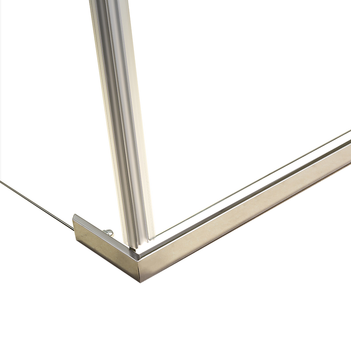 Shower Screen 1200x700x1900mm Framed Safety Glass Pivot Door By Della FrancescaHigh Quality