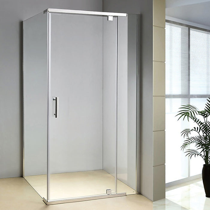 Shower Screen 1200x800x1900mm Framed Safety Glass Pivot Door By Della FrancescaHigh Quality
