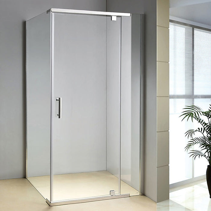 Shower Screen 1200x900x1900mm Framed Safety Glass Pivot Door By Della FrancescaHigh Quality