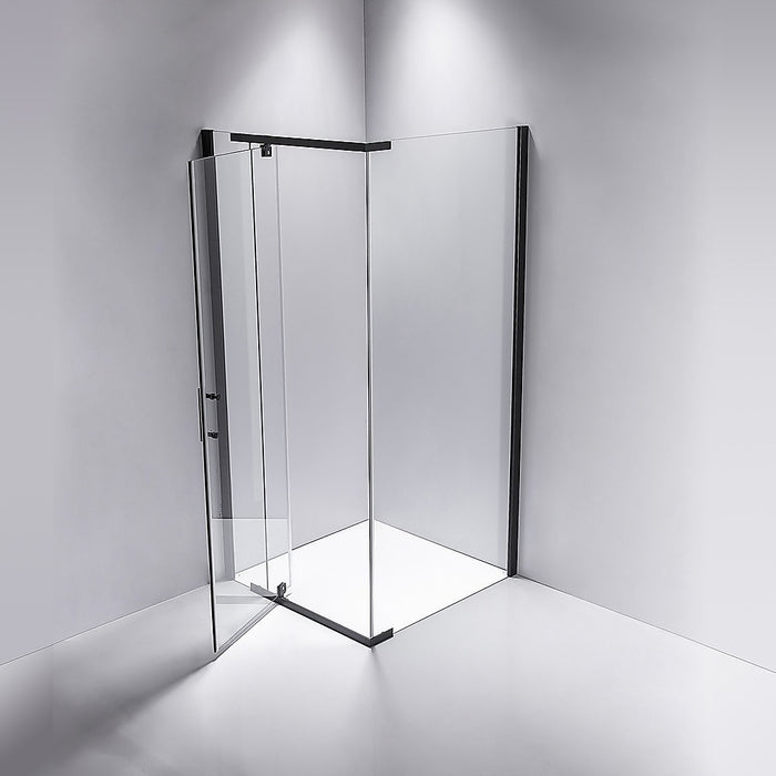 Shower Screen 1000x1000x1900mm Framed Safety Glass Pivot Door By Della FrancescaHigh Quality