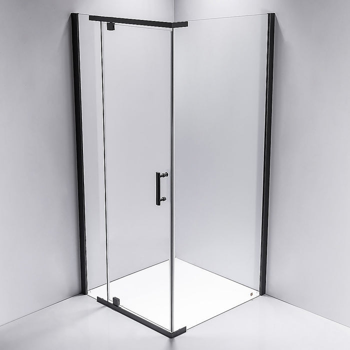 Shower Screen 1000x700x1900mm Framed Safety Glass Pivot Door By Della FrancescaHigh Quality
