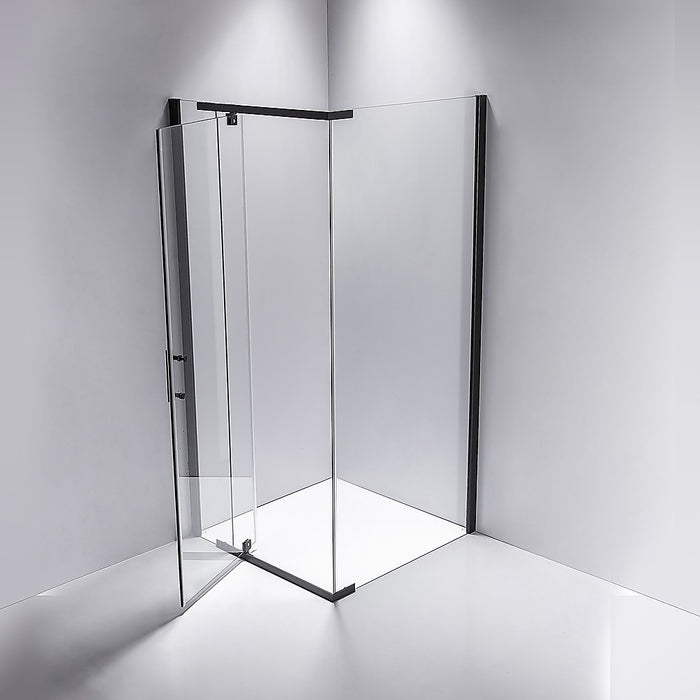 Shower Screen 1200x800x1900mm Framed Safety Glass Pivot Door By Della FrancescaHigh Quality